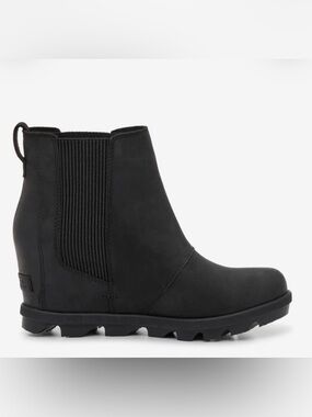 SOREL Joan Rhapsody Wedge Boot leather.